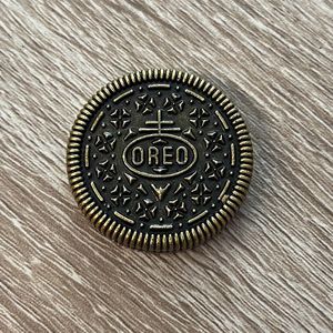 Oreo Magnetic Fidget Disc - EDC, Fidget Click, Spin, Metal Magnetic (Bronze)